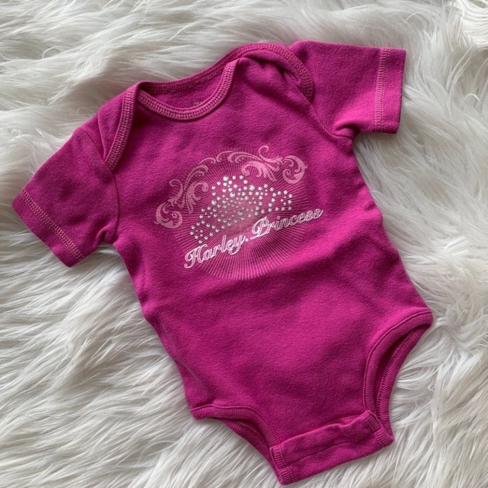 Size 3-6 Month Harley Davidson Onesie